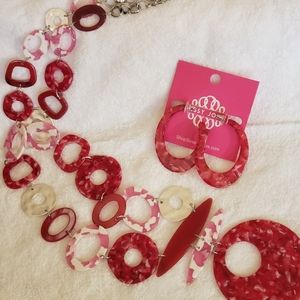 Sassy Jones- Zoey Necklace and Earrings Set - NEW